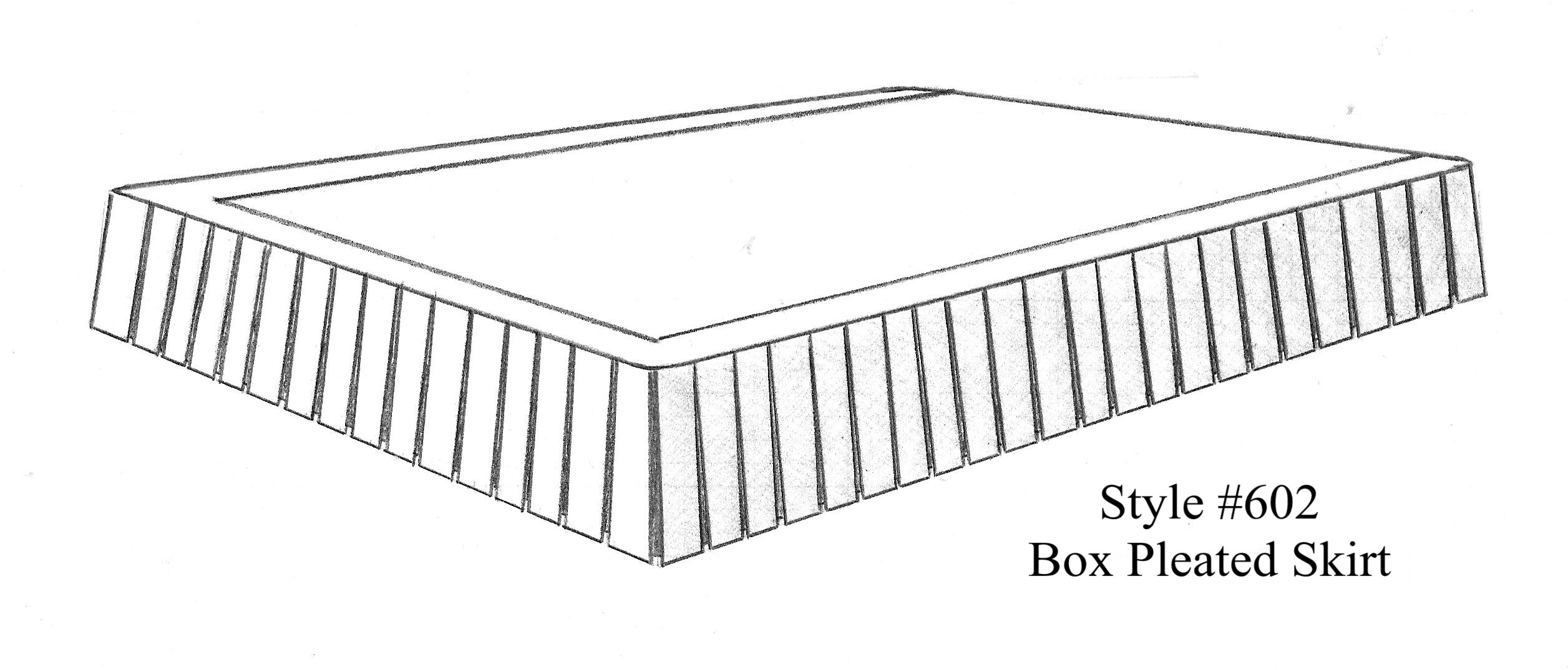 602 Box Pleated Bed Skirt